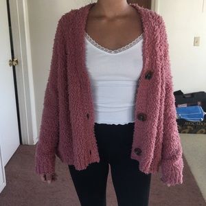 Sherpa Fluffy Cardigan